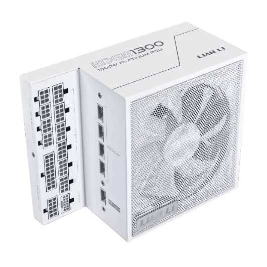 Lian Li Edge Series EG1300 White PSU - 1300W ATX12V v3.1, 80 Plus Platinum, Full Modular 1 Lian Li Edge Series EG1300 White PSU - 1300W ATX12V v3.1, 80 Plus Platinum, Full Modular