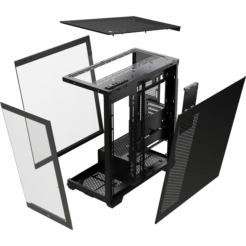 CORSAIR 3500X Black Mid-Tower Glass PC Case - Mid-Tower, Reverse Connection Motherboard Compatible 6 CORSAIR 3500X Black Mid-Tower Glass PC Case - Mid-Tower, Reverse Connection Motherboard Compatible - Ảnh 6