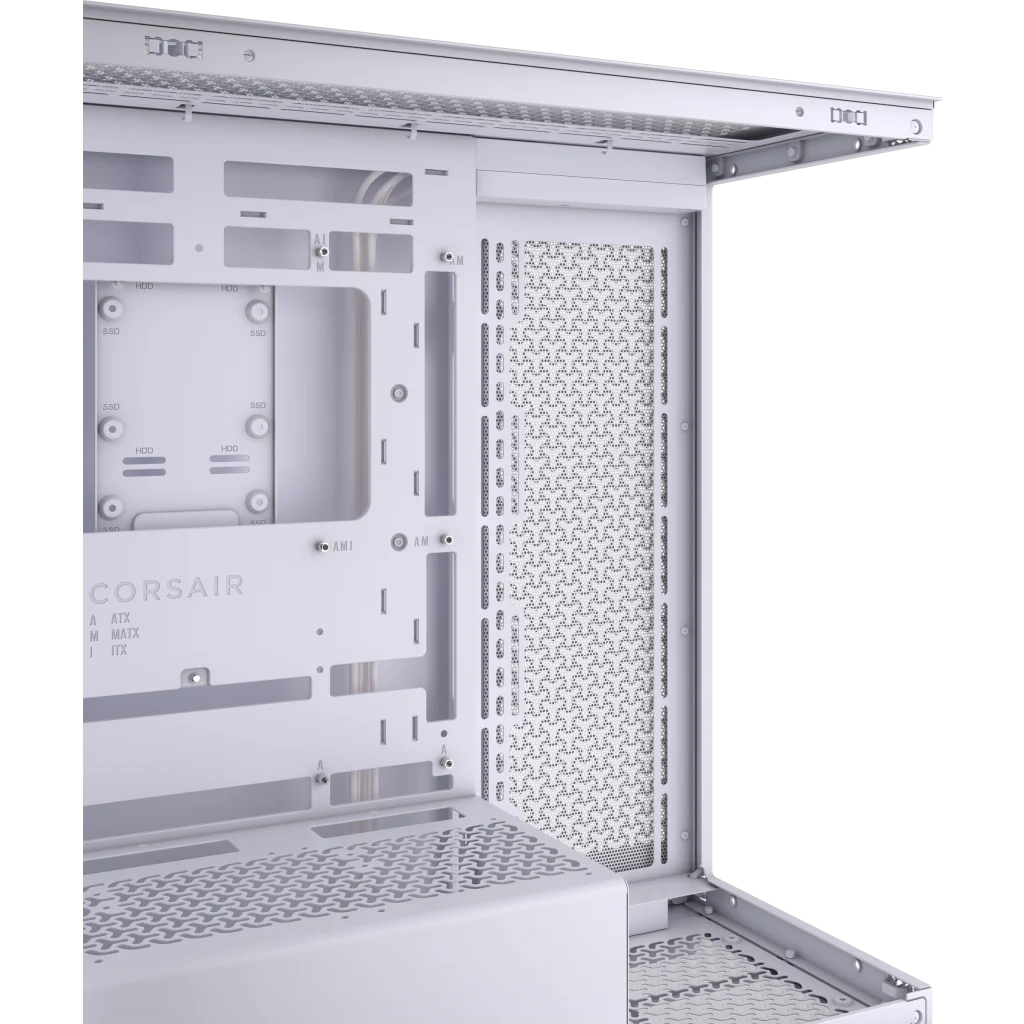 CORSAIR 3500X White Mid-Tower Glass PC Case - Mid-Tower, Reverse Connection Motherboard Compatible 4 CORSAIR 3500X White Mid-Tower Glass PC Case - Mid-Tower, Reverse Connection Motherboard Compatible - Ảnh 4