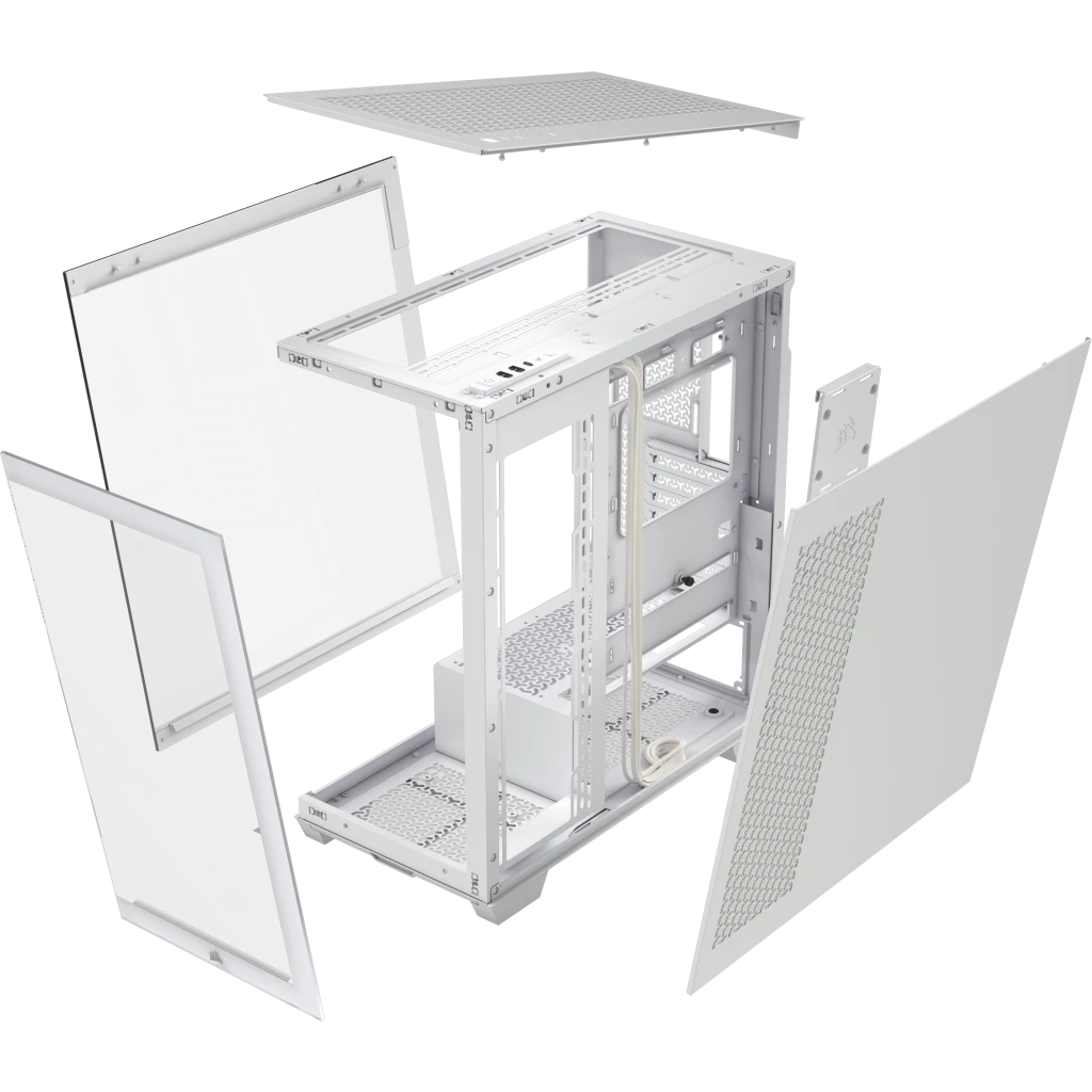CORSAIR 3500X White Mid-Tower Glass PC Case - Mid-Tower, Reverse Connection Motherboard Compatible 5 CORSAIR 3500X White Mid-Tower Glass PC Case - Mid-Tower, Reverse Connection Motherboard Compatible - Ảnh 5