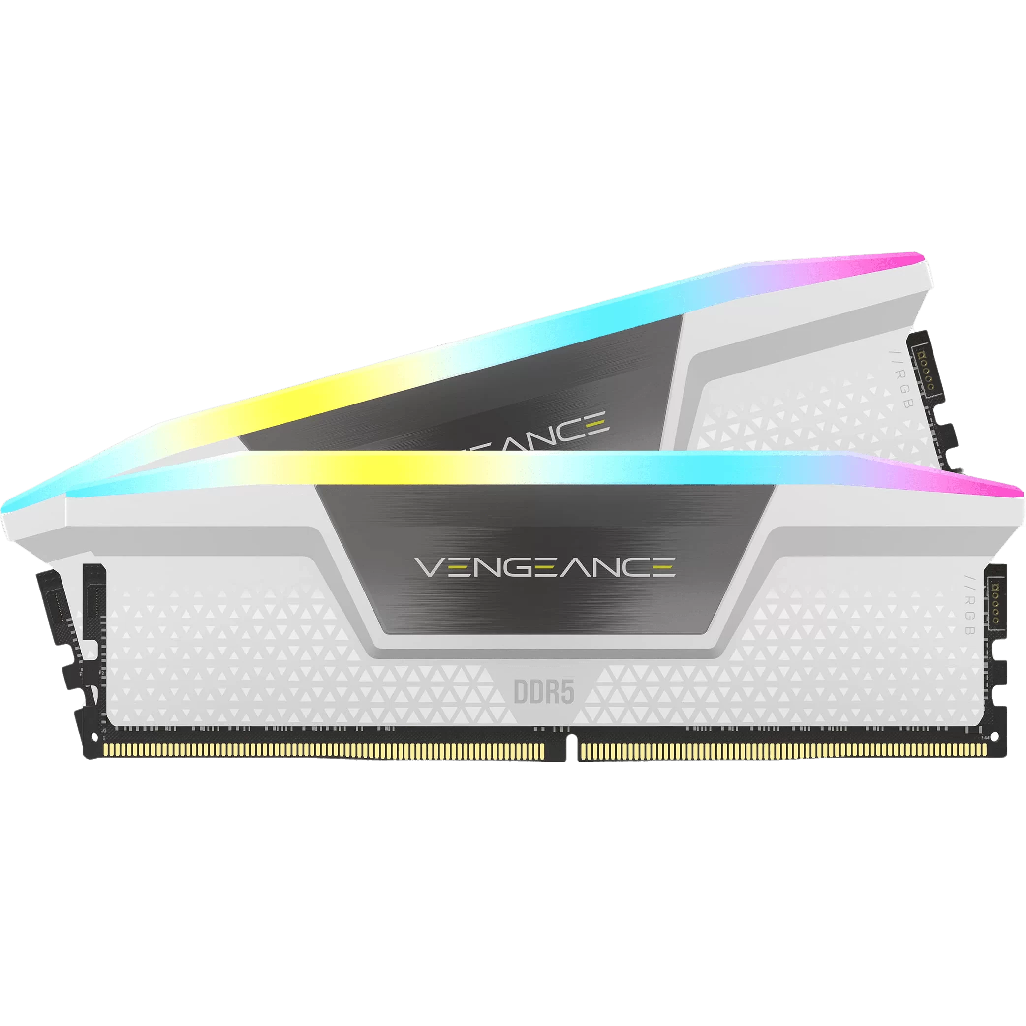 CORSAIR Vengeance RGB White 32GB Memory Kit - White, 32GB (2x16GB) 5600MHz C40 DDR5 (CMH32GX5M2B5600C40W) 1 CORSAIR Vengeance RGB White 32GB Memory Kit - White, 32GB (2x16GB) 5600MHz C40 DDR5 (CMH32GX5M2B5600C40W)