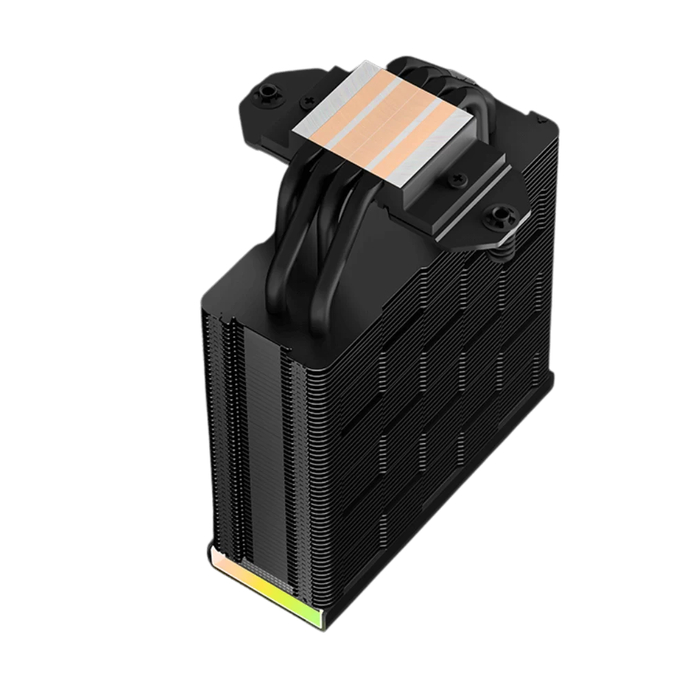 Deepcool AK400 DIGITAL CPU Air Cooler - Black, 4 heatpipes, ARGB LED strips, 1x 120mm FK120 PWM fan, Intel LGA 1700/AMD AM5 Support 5 Deepcool AK400 DIGITAL CPU Air Cooler - Black, 4 heatpipes, ARGB LED strips, 1x 120mm FK120 PWM fan, Intel LGA 1700/AMD AM5 Support - Ảnh 5