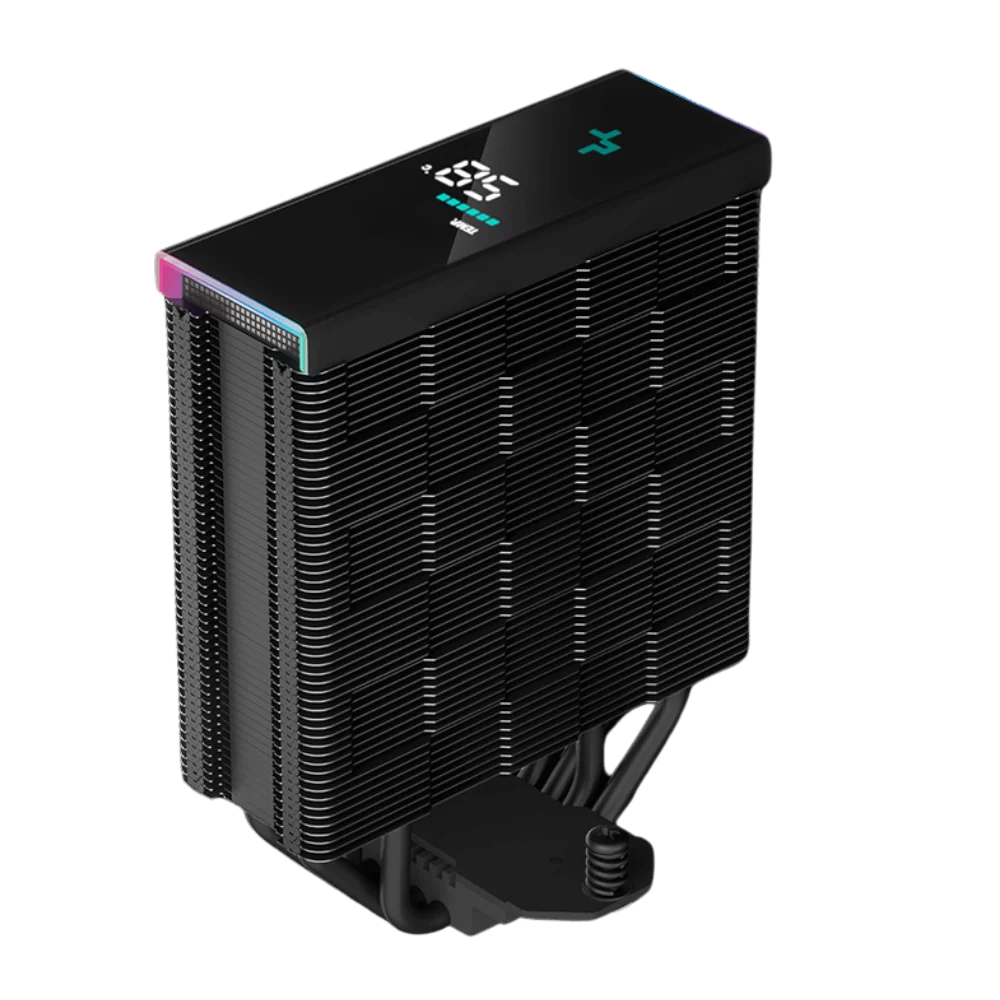 Deepcool AK400 DIGITAL CPU Air Cooler - Black, 4 heatpipes, ARGB LED strips, 1x 120mm FK120 PWM fan, Intel LGA 1700/AMD AM5 Support 8 Deepcool AK400 DIGITAL CPU Air Cooler - Black, 4 heatpipes, ARGB LED strips, 1x 120mm FK120 PWM fan, Intel LGA 1700/AMD AM5 Support - Ảnh 8