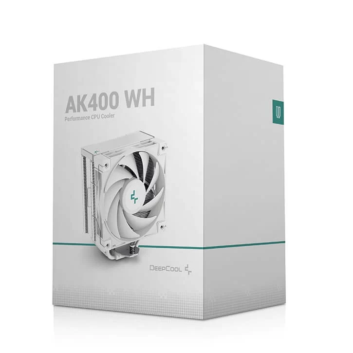 Deepcool AK400 WH CPU Air Cooler - White, 4 heatpipes, 1x 120mm FDB fan, Intel LGA 1700/AMD AM5 Support 11 Deepcool AK400 WH CPU Air Cooler - White, 4 heatpipes, 1x 120mm FDB fan, Intel LGA 1700/AMD AM5 Support - Ảnh 11