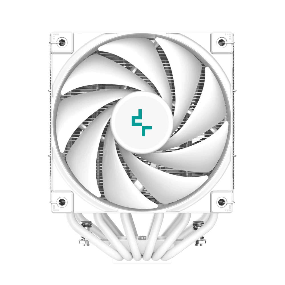 DEEPCOOL AK620 DIGITAL WH High Performance Dual Tower CPU Air Cooler - White, 6 heatpipes, 2x 120mm FDB fans, Intel LGA 1700/AMD AM5 Support 5 DEEPCOOL AK620 DIGITAL WH High Performance Dual Tower CPU Air Cooler - White, 6 heatpipes, 2x 120mm FDB fans, Intel LGA 1700/AMD AM5 Support - Ảnh 5