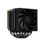 DEEPCOOL AK620 DIGITAL High Performance Dual Tower CPU Air Cooler - Black, 6 heatpipes, 2x 120mm FDB fans, Intel LGA 1700/AMD AM5 Support