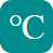 C temp icon white