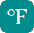 F temp icon white
