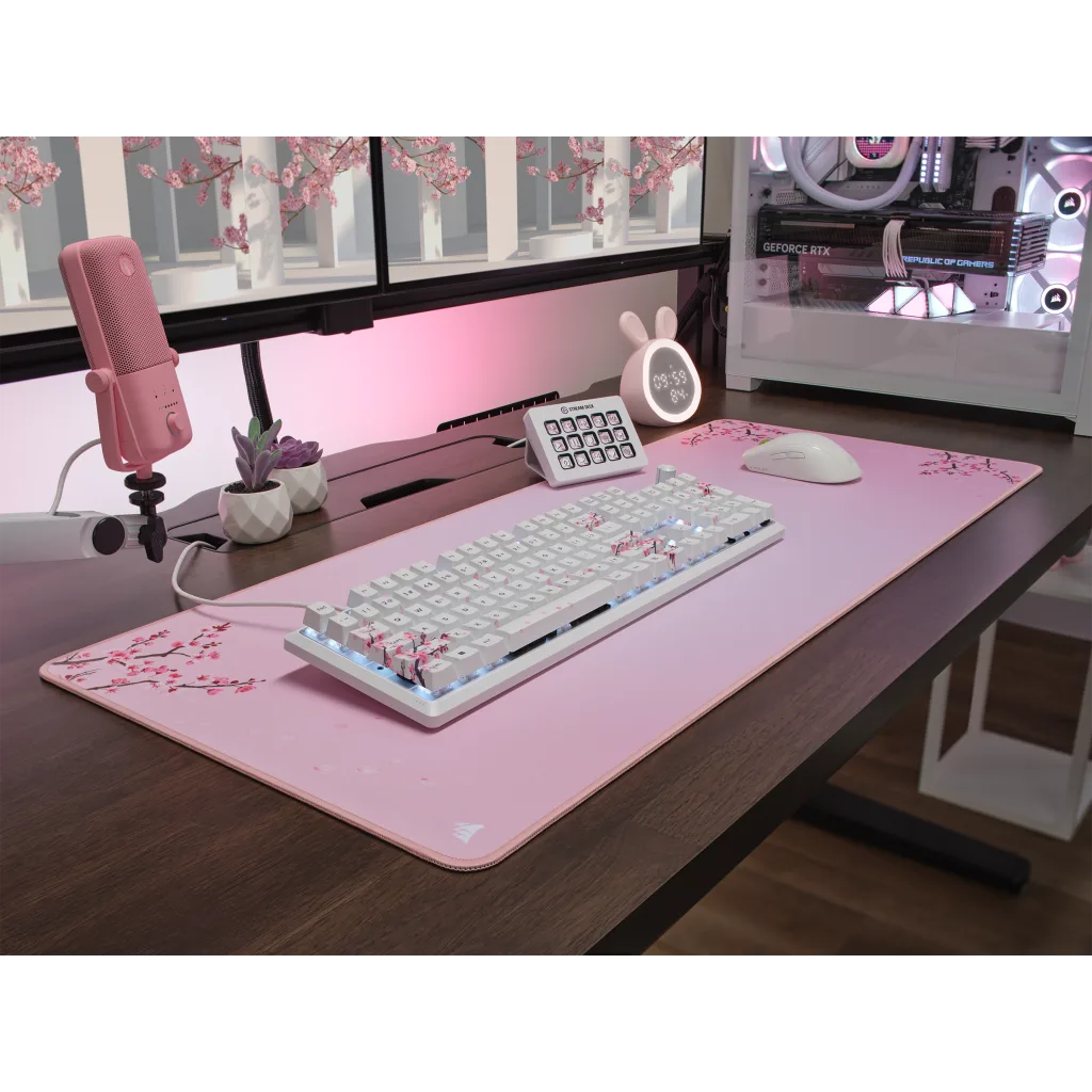 CORSAIR K70 CORE SE RGB Mechanical Gaming Keyboard - Cherry Blossom, Full-size RGB, Palmrest, PreLub MLX Red Linear Switches, Sound Dampening 11 CORSAIR K70 CORE SE RGB Mechanical Gaming Keyboard - Cherry Blossom, Full-size RGB, Palmrest, PreLub MLX Red Linear Switches, Sound Dampening - Ảnh 11