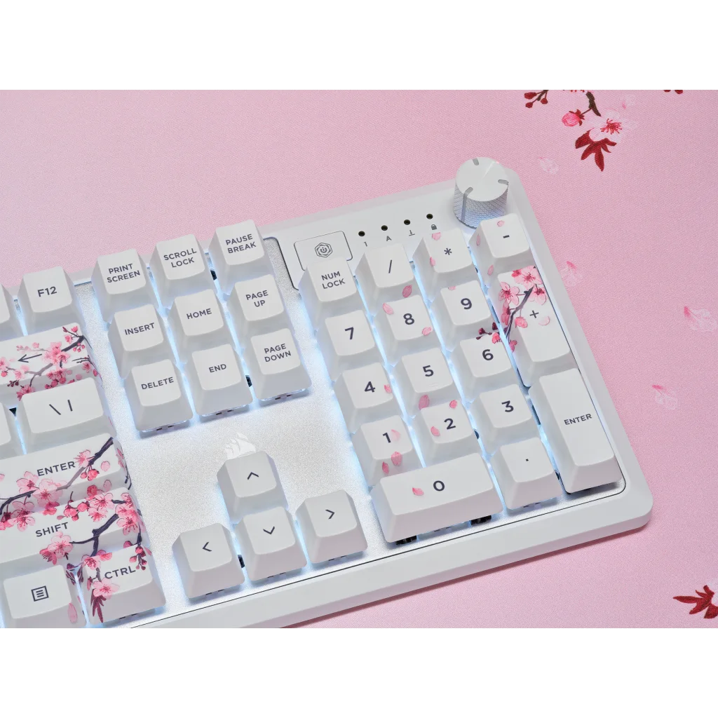 CORSAIR K70 CORE SE RGB Mechanical Gaming Keyboard - Cherry Blossom, Full-size RGB, Palmrest, PreLub MLX Red Linear Switches, Sound Dampening 18 CORSAIR K70 CORE SE RGB Mechanical Gaming Keyboard - Cherry Blossom, Full-size RGB, Palmrest, PreLub MLX Red Linear Switches, Sound Dampening - Ảnh 18