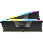 CORSAIR Vengeance RGB Black 64GB Memory Kit - Black, 64GB (2x32GB) 5200MHz C40 DDR5 (CMH64GX5M2B5200C40)