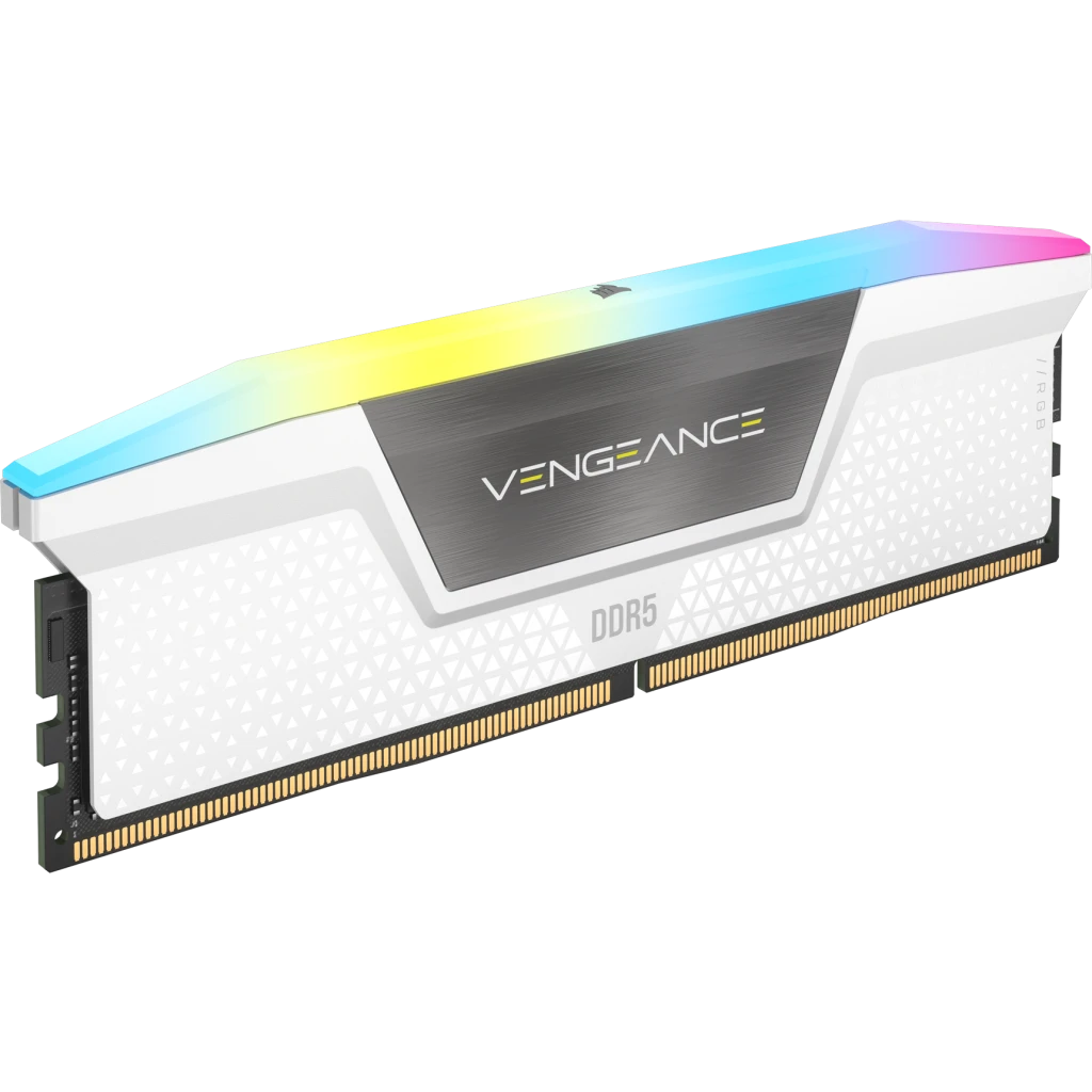 CORSAIR Vengeance RGB White 32GB Memory Kit - White, 32GB (2x16GB) 5600MHz C40 DDR5 (CMH32GX5M2B5600C40W) 4 CORSAIR Vengeance RGB White 32GB Memory Kit - White, 32GB (2x16GB) 5600MHz C40 DDR5 (CMH32GX5M2B5600C40W) - Ảnh 4