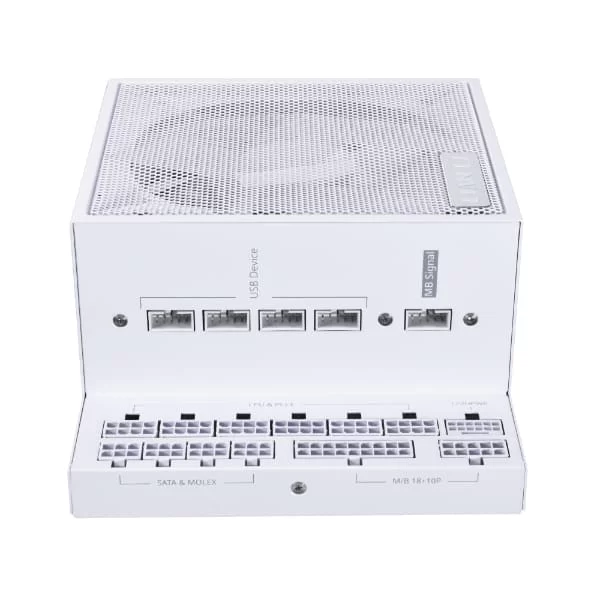 Lian Li Edge Series EG1000 White PSU - 1000W ATX12V v3.1, 80 Plus Platinum, Full Modular 2 Lian Li Edge Series EG1000 White PSU - 1000W ATX12V v3.1, 80 Plus Platinum, Full Modular - Ảnh 2