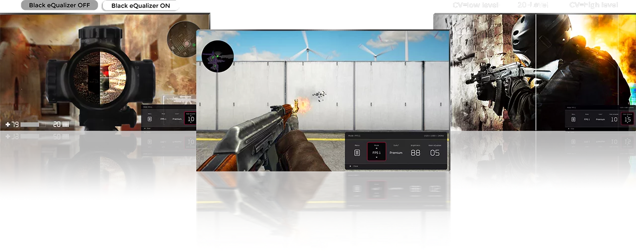 make visual adjustments based on your in game needs