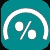 percent icon on