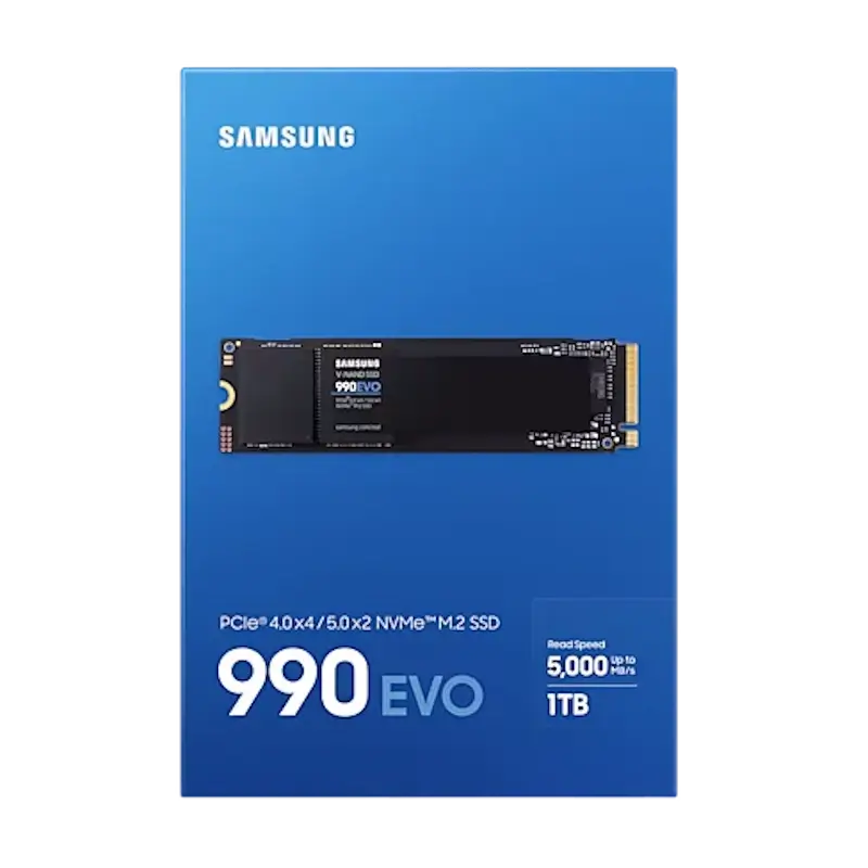 Samsung 990 EVO 1TB (MZ-V9E1T0BW) SSD – M.2 2280, PCIe Gen 5.0 x2 / Gen 4.0 x4 NVMe 2.0 8 Samsung 990 EVO 1TB (MZ-V9E1T0BW) SSD – M.2 2280, PCIe Gen 5.0 x2 / Gen 4.0 x4 NVMe 2.0 - Ảnh 8