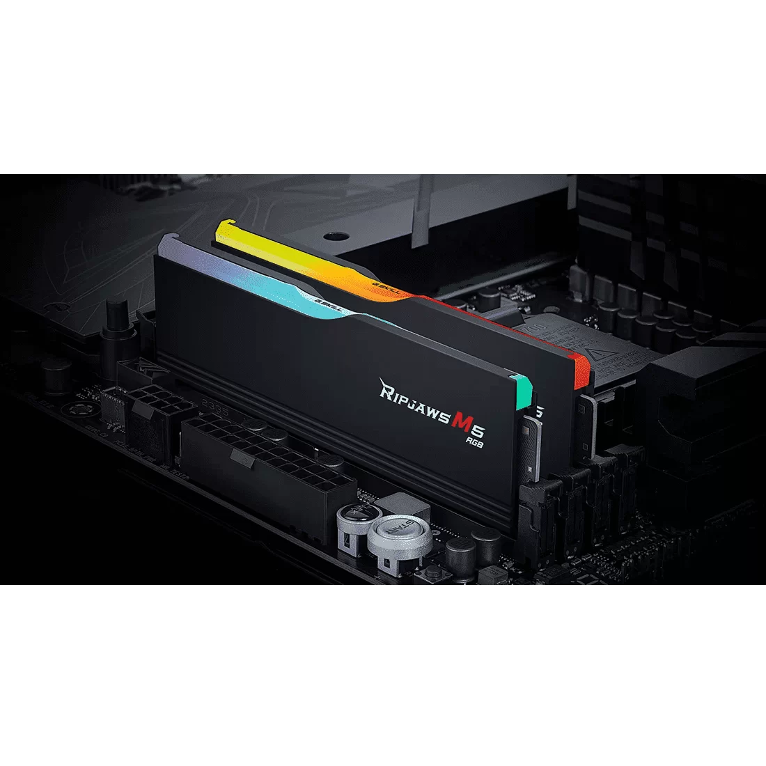 G.Skill Ripjaws M5 RGB Black 32GB (2x16GB) DDR5 Memory Kit - Black 5600MHz CL46 (F5-5600J4645A16GX2-RM5RK) 3 G.Skill Ripjaws M5 RGB Black 32GB (2x16GB) DDR5 Memory Kit - Black 5600MHz CL46 (F5-5600J4645A16GX2-RM5RK) - Ảnh 3