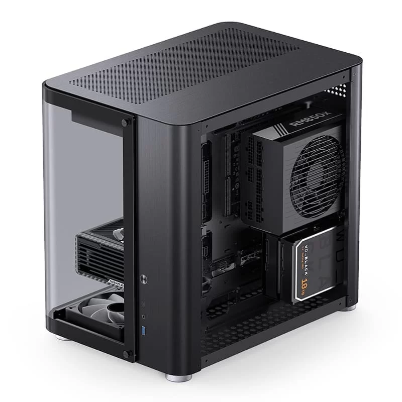 Jonsbo TK-2 Black Mid Tower Case - Hyperboloid Glass Design, Mid-Tower, Support BTF MB + 360 AIO 13 Jonsbo TK-2 Black Mid Tower Case - Hyperboloid Glass Design, Mid-Tower, Support BTF MB + 360 AIO - Ảnh 13