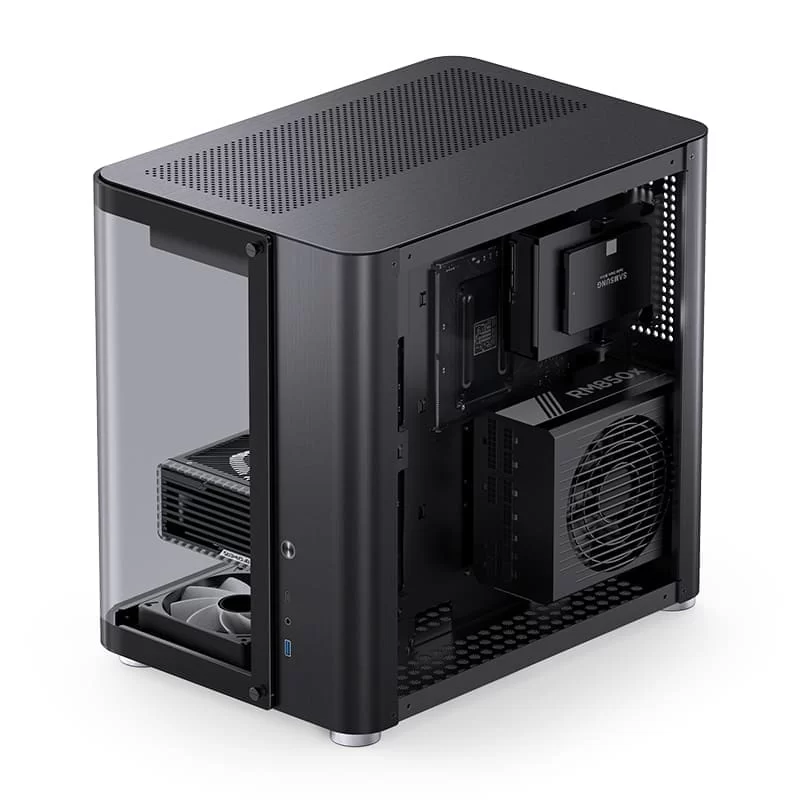 Jonsbo TK-2 Black Mid Tower Case - Hyperboloid Glass Design, Mid-Tower, Support BTF MB + 360 AIO 11 Jonsbo TK-2 Black Mid Tower Case - Hyperboloid Glass Design, Mid-Tower, Support BTF MB + 360 AIO - Ảnh 11