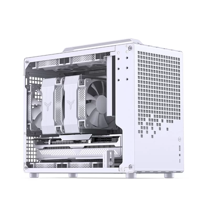 Jonsbo Z20 White Mini Case - Micro-ATX, Detachable Carrying handle, support 240 AIO 4 Jonsbo Z20 White Mini Case - Micro-ATX, Detachable Carrying handle, support 240 AIO - Ảnh 4