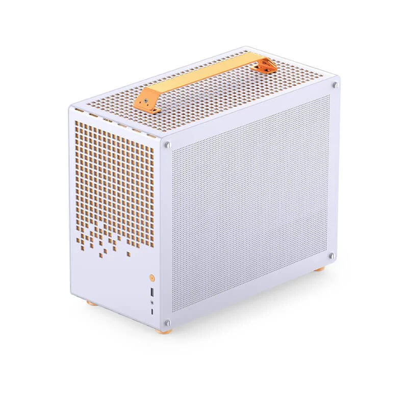 Jonsbo Z20 White Orange Mini Case - Micro-ATX, Detachable Carrying handle, support 240 AIO 4 Jonsbo Z20 White Orange Mini Case - Micro-ATX, Detachable Carrying handle, support 240 AIO - Ảnh 4