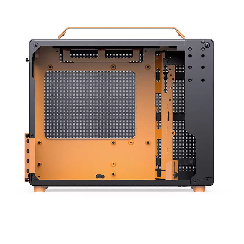 Jonsbo Z20 Black Orange Mini Case - Micro-ATX, Detachable Carrying handle, support 240 AIO 3 Jonsbo Z20 Black Orange Mini Case - Micro-ATX, Detachable Carrying handle, support 240 AIO - Ảnh 3