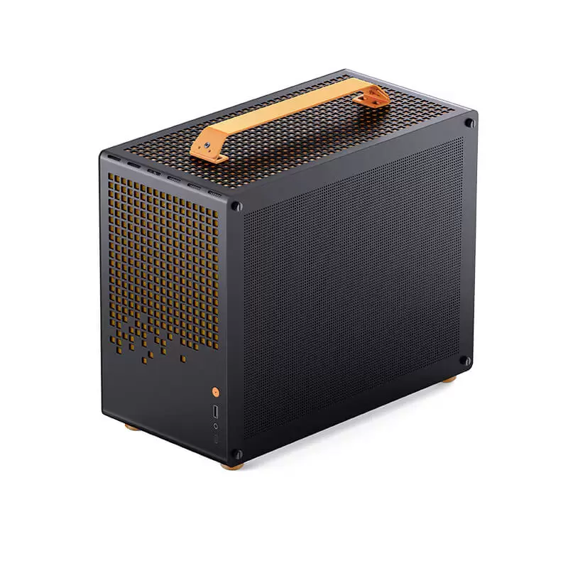 Jonsbo Z20 Black Orange Mini Case - Micro-ATX, Detachable Carrying handle, support 240 AIO 5 Jonsbo Z20 Black Orange Mini Case - Micro-ATX, Detachable Carrying handle, support 240 AIO - Ảnh 5