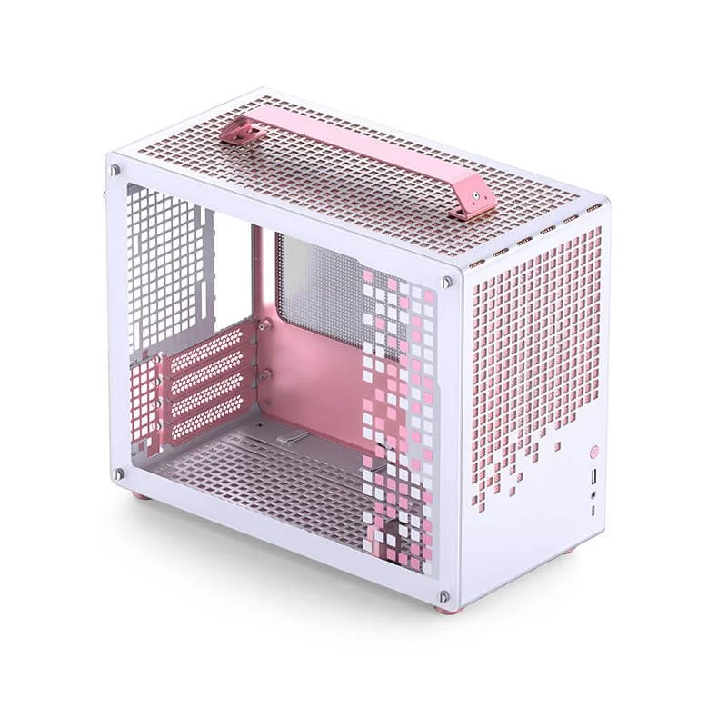 Jonsbo Z20 White Pink Mini Case - Micro-ATX, Detachable Carrying handle, support 240 AIO 9 Jonsbo Z20 White Pink Mini Case - Micro-ATX, Detachable Carrying handle, support 240 AIO - Ảnh 9