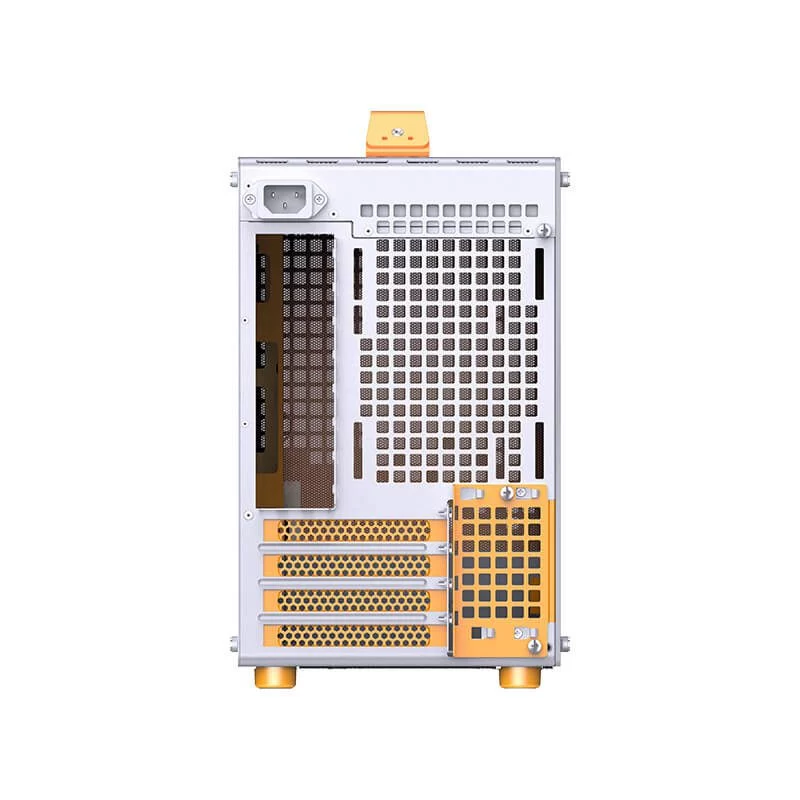 Jonsbo Z20 White Orange Mini Case - Micro-ATX, Detachable Carrying handle, support 240 AIO 7 Jonsbo Z20 White Orange Mini Case - Micro-ATX, Detachable Carrying handle, support 240 AIO - Ảnh 7