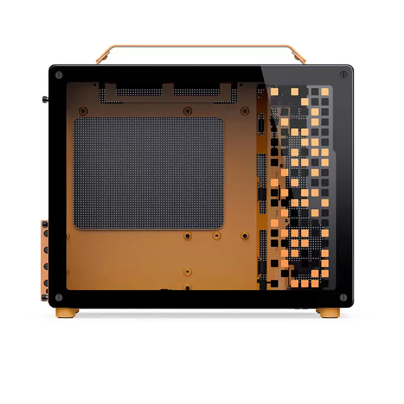 Jonsbo Z20 Black Orange Mini Case - Micro-ATX, Detachable Carrying handle, support 240 AIO 9 Jonsbo Z20 Black Orange Mini Case - Micro-ATX, Detachable Carrying handle, support 240 AIO - Ảnh 9