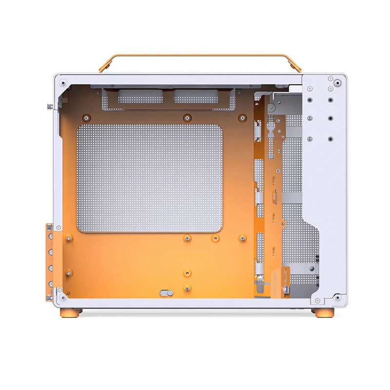 Jonsbo Z20 White Orange Mini Case - Micro-ATX, Detachable Carrying handle, support 240 AIO 9 Jonsbo Z20 White Orange Mini Case - Micro-ATX, Detachable Carrying handle, support 240 AIO - Ảnh 9