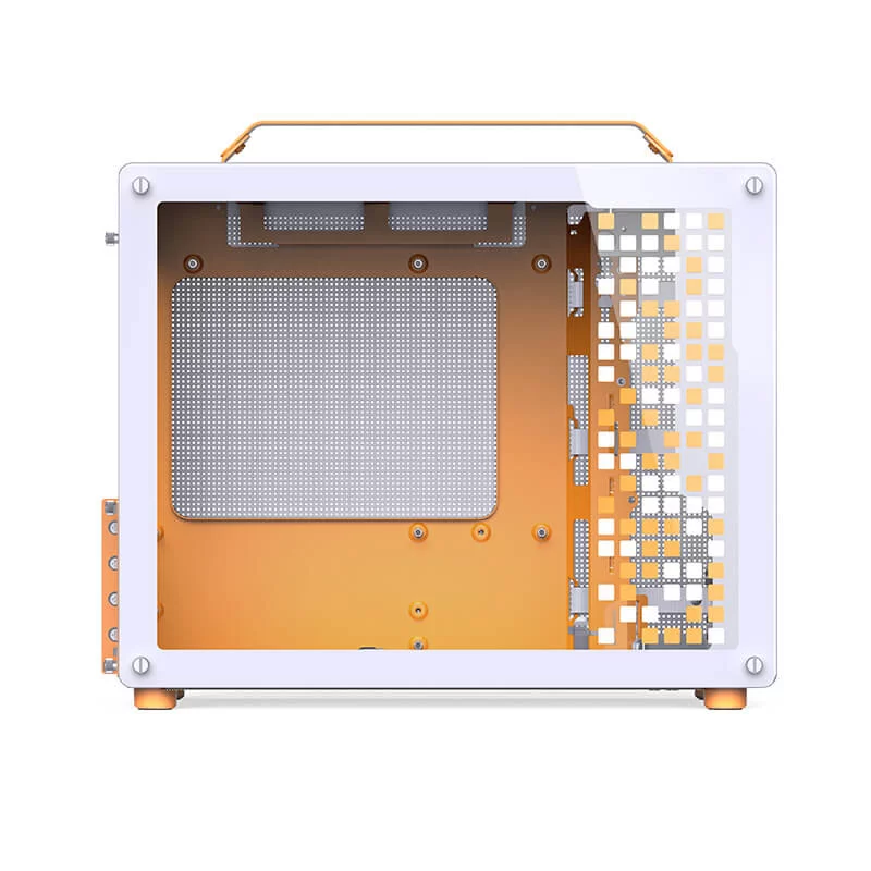 Jonsbo Z20 White Orange Mini Case - Micro-ATX, Detachable Carrying handle, support 240 AIO 10 Jonsbo Z20 White Orange Mini Case - Micro-ATX, Detachable Carrying handle, support 240 AIO - Ảnh 10