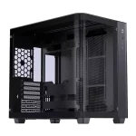 Jonsbo TK-3 Black One-piece Curved Glass Mid-Tower Case - Support BTF MB, Dual 360 AIO