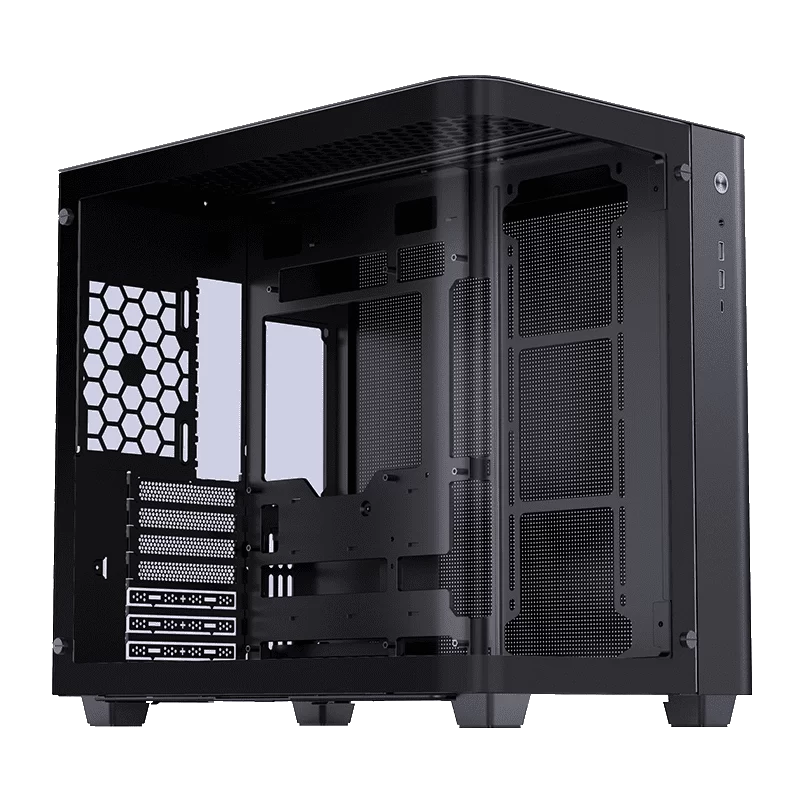 Jonsbo TK-3 Black One-piece Curved Glass Mid-Tower Case - Support BTF MB, Dual 360 AIO 1 Jonsbo TK-3 Black One-piece Curved Glass Mid-Tower Case - Support BTF MB, Dual 360 AIO