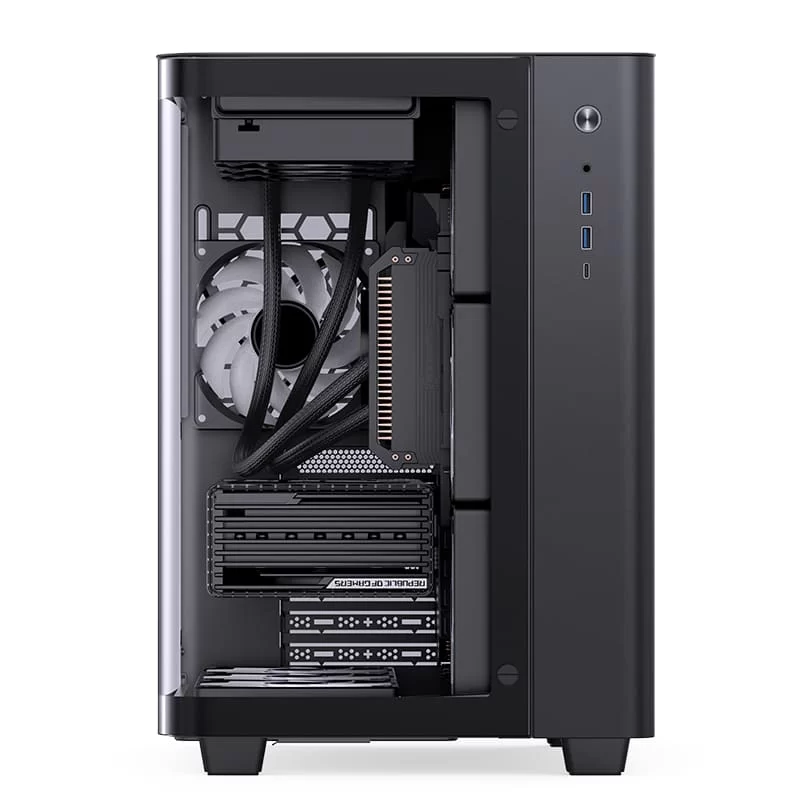 Jonsbo TK-3 Black One-piece Curved Glass Mid-Tower Case - Support BTF MB, Dual 360 AIO 11 Jonsbo TK-3 Black One-piece Curved Glass Mid-Tower Case - Support BTF MB, Dual 360 AIO - Ảnh 11