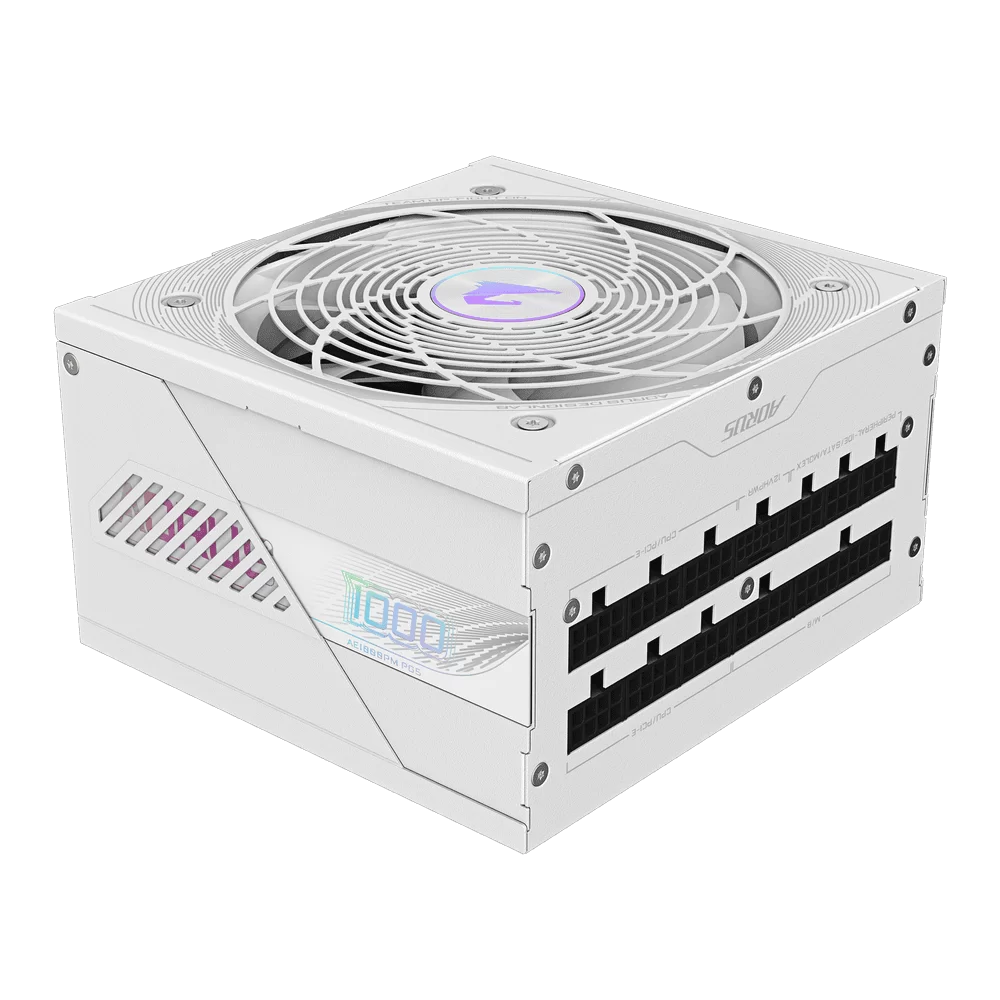 GIGABYTE AORUS ELITE P1000W ICE PSU - ice white color, 1000W, 80 plus Platinum, Modular PCIe 5.0 4 GIGABYTE AORUS ELITE P1000W ICE PSU - ice white color, 1000W, 80 plus Platinum, Modular PCIe 5.0 - Ảnh 4