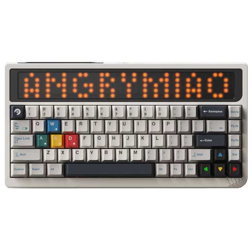 ANGRY MIAO AM 65 RGB Keyboard - Base Kit - Cloud White - 65%, Leaf Spring Mounting, 3 modes, 10000mAh battery, DIY LED Screen 1 ANGRY MIAO AM 65 RGB Keyboard - Base Kit - Cloud White - 65%, Leaf Spring Mounting, 3 modes, 10000mAh battery, DIY LED Screen