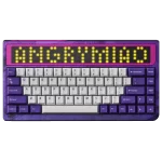 ANGRY MIAO AM 65 RGB Keyboard - Base Kit - Violet Fury - 65%, Leaf Spring Mounting, 3 modes, 10000mAh battery, DIY LED Screen