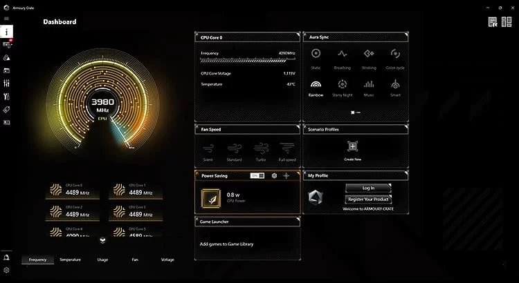 Armoury Crate ui 1