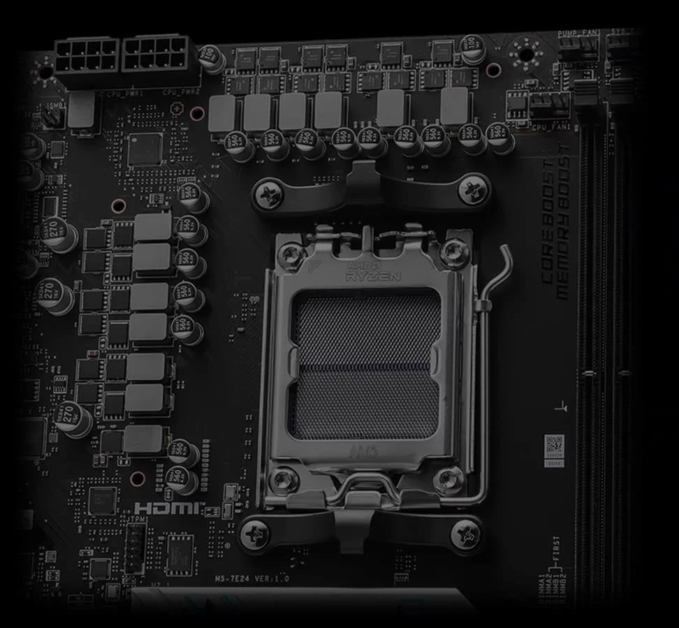 B650M Gaming plus power solution