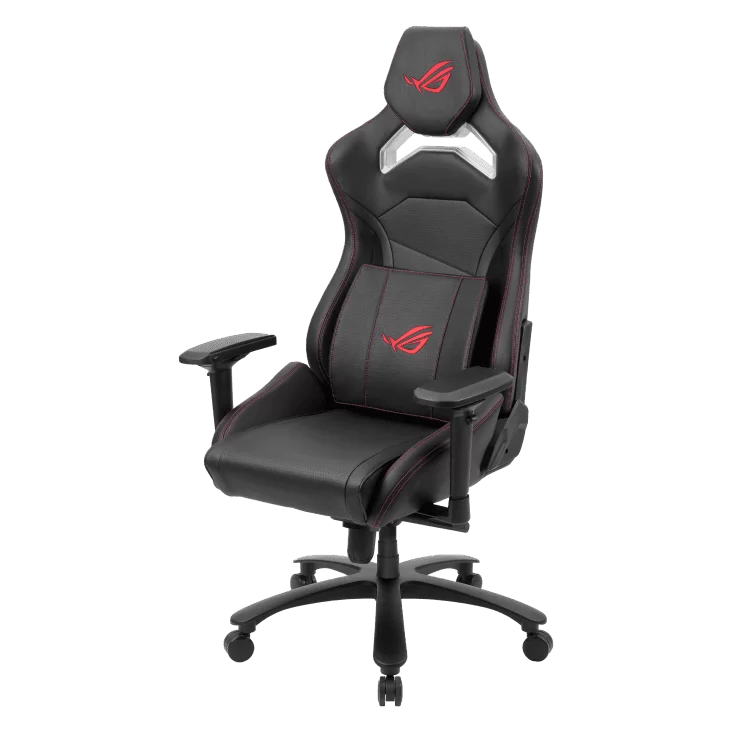 Asus ROG Chariot X Core Ergonomic Gaming Chair - Black, premium PU leather, 4D Armrest, rear hook 2 Asus ROG Chariot X Core Ergonomic Gaming Chair - Black, premium PU leather, 4D Armrest, rear hook - Ảnh 2