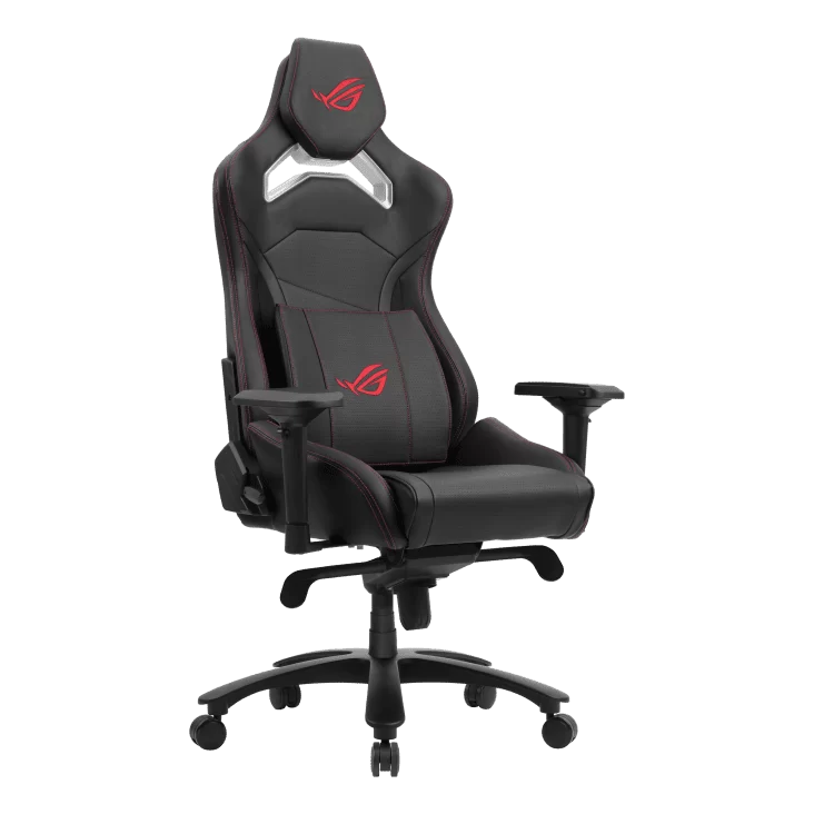 Asus ROG Chariot X Core Ergonomic Gaming Chair - Black, premium PU leather, 4D Armrest, rear hook 3 Asus ROG Chariot X Core Ergonomic Gaming Chair - Black, premium PU leather, 4D Armrest, rear hook - Ảnh 3