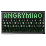 ANGRY MIAO AM 65 RGB Keyboard - Base Kit - Cyber Grey - 65%, Leaf Spring Mounting, 3 modes, 10000mAh battery, DIY LED Screen