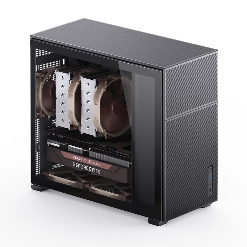 Jonsbo D41 STD SCREEN Black ATX Mid Tower Case - Sub HD-LCD Display,Support GPU RTX 4090 + 360 AIO + ATX Power 3 Jonsbo D41 STD SCREEN Black ATX Mid Tower Case - Sub HD-LCD Display,Support GPU RTX 4090 + 360 AIO + ATX Power - Ảnh 3