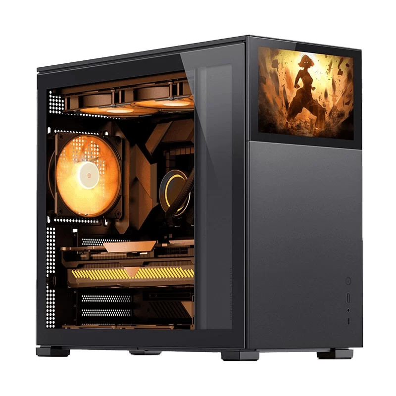 Jonsbo D41 STD SCREEN Black ATX Mid Tower Case - Sub HD-LCD Display,Support GPU RTX 4090 + 360 AIO + ATX Power 1 Jonsbo D41 STD SCREEN Black ATX Mid Tower Case - Sub HD-LCD Display,Support GPU RTX 4090 + 360 AIO + ATX Power