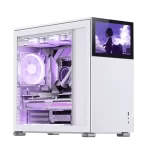 Jonsbo D41 STD SCREEN White ATX Mid Tower Case - Sub HD-LCD Display,Support GPU RTX 4090 + 360 AIO + ATX Power
