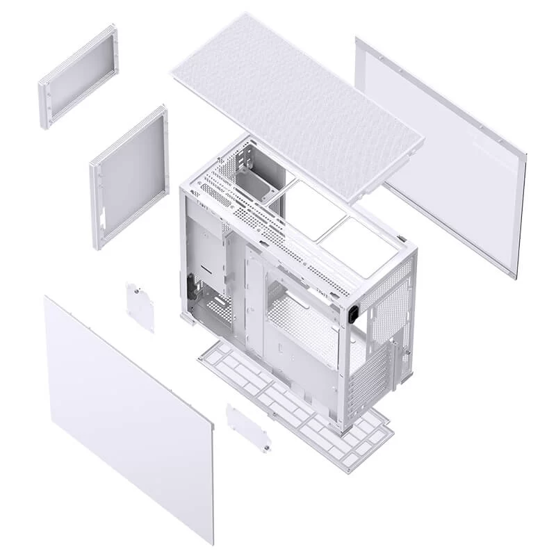 Jonsbo D41 STD White ATX Mid Tower Case - Support GPU RTX 4090 + 360 AIO + ATX Power 6 Jonsbo D41 STD White ATX Mid Tower Case - Support GPU RTX 4090 + 360 AIO + ATX Power - Ảnh 6