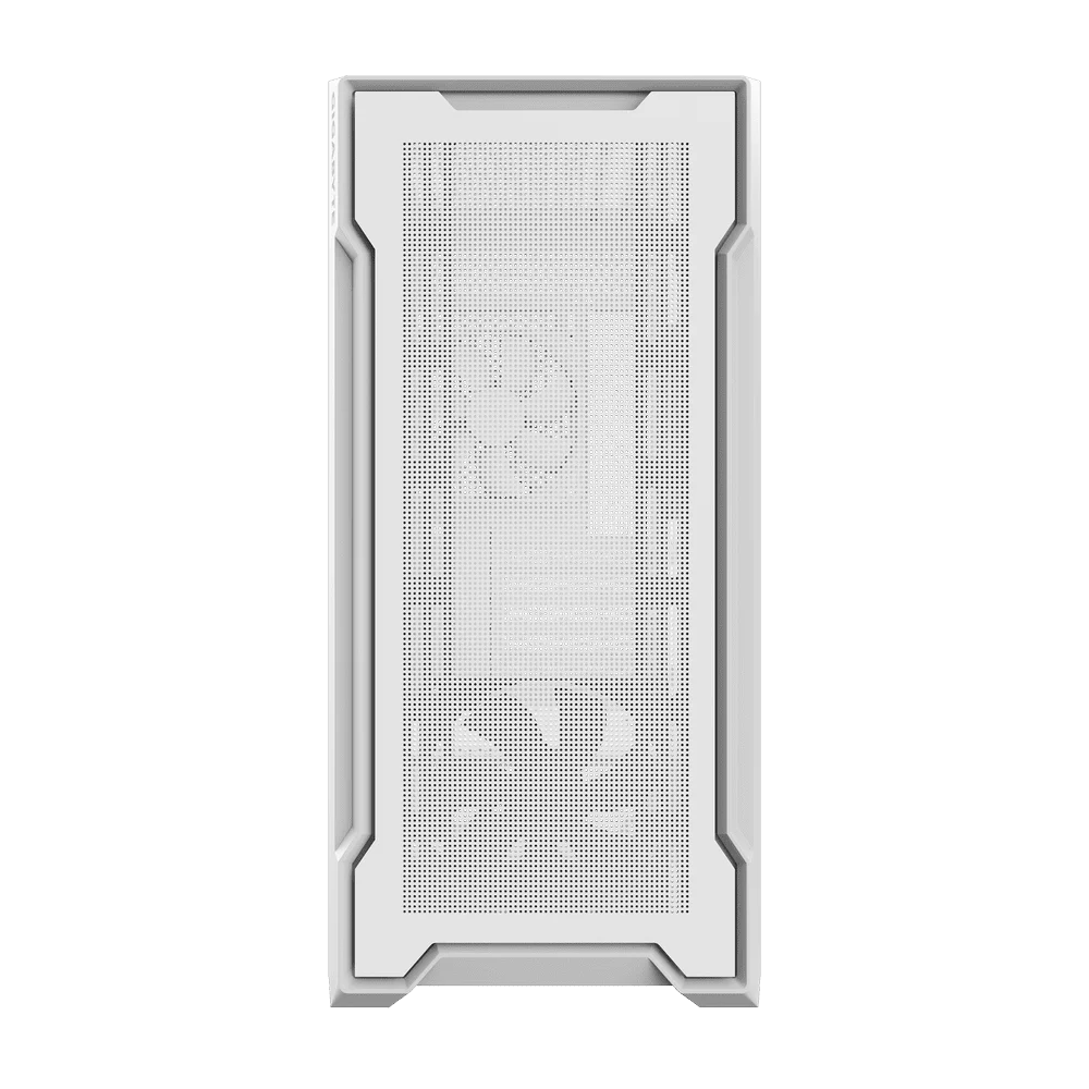 GIGABYTE C102 GLASS ICE Mid-Tower Case - M-ATX, White, 2x 120mm fan included 3 GIGABYTE C102 GLASS ICE Mid-Tower Case - M-ATX, White, 2x 120mm fan included - Ảnh 3