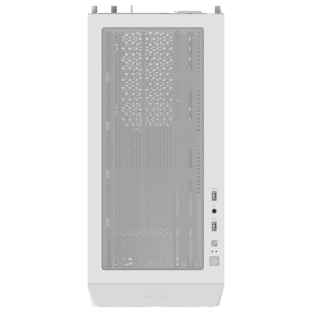 GIGABYTE C102 GLASS ICE Mid-Tower Case - M-ATX, White, 2x 120mm fan included 5 GIGABYTE C102 GLASS ICE Mid-Tower Case - M-ATX, White, 2x 120mm fan included - Ảnh 5