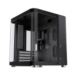Jonsbo TK-1 Black Micro ATX Mini Tower Case - Hyperboloid Glass Design, Support ATX power + 240 AIO